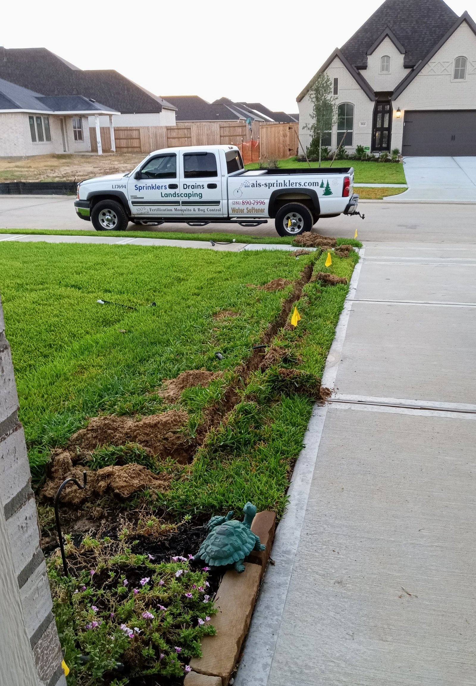 French drain installation Houston TX