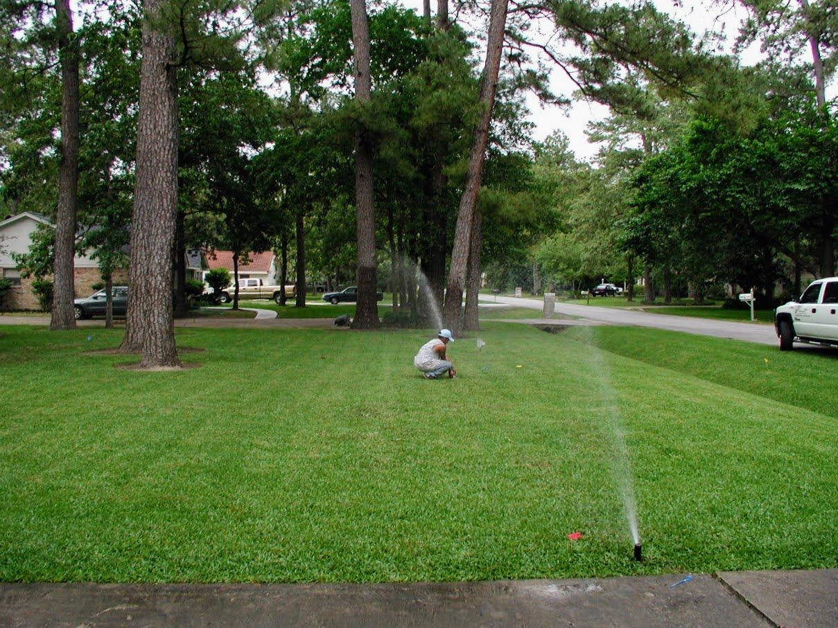 Residential sprinkler system installation Tomball TX