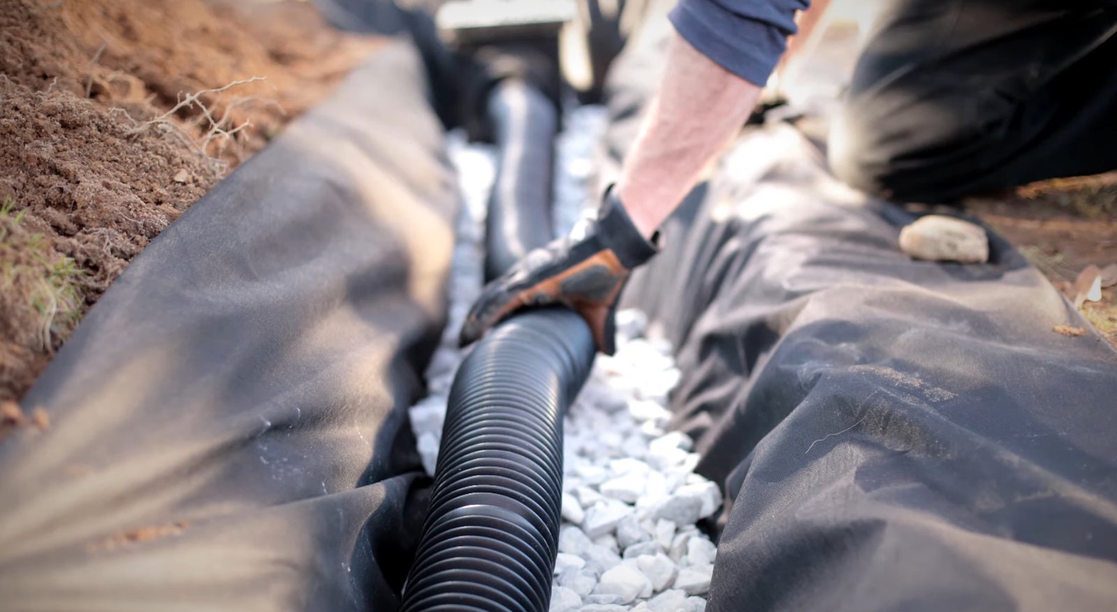 French drain installation Houston TX