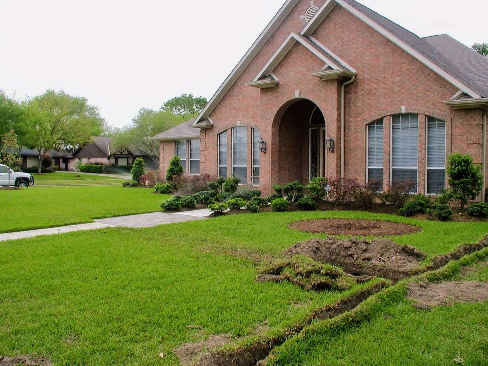 French drain installation Houston TX